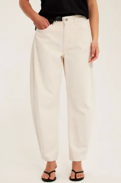 Barrel jeans high waist