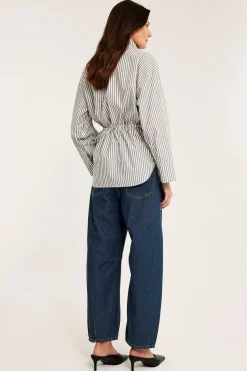 Barrel jeans high waist