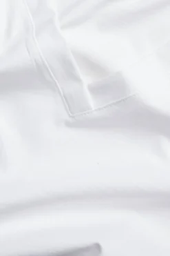 Bawełniany T-shirt z dekoltem w serek
