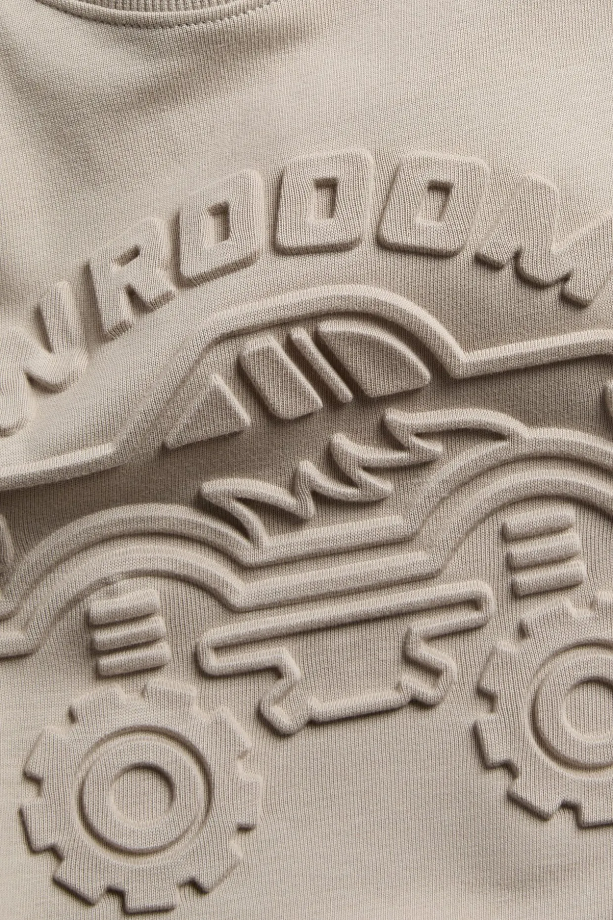 Bluza z bawełnianej dzianiny, z motywem monster trucka z efektem 3D