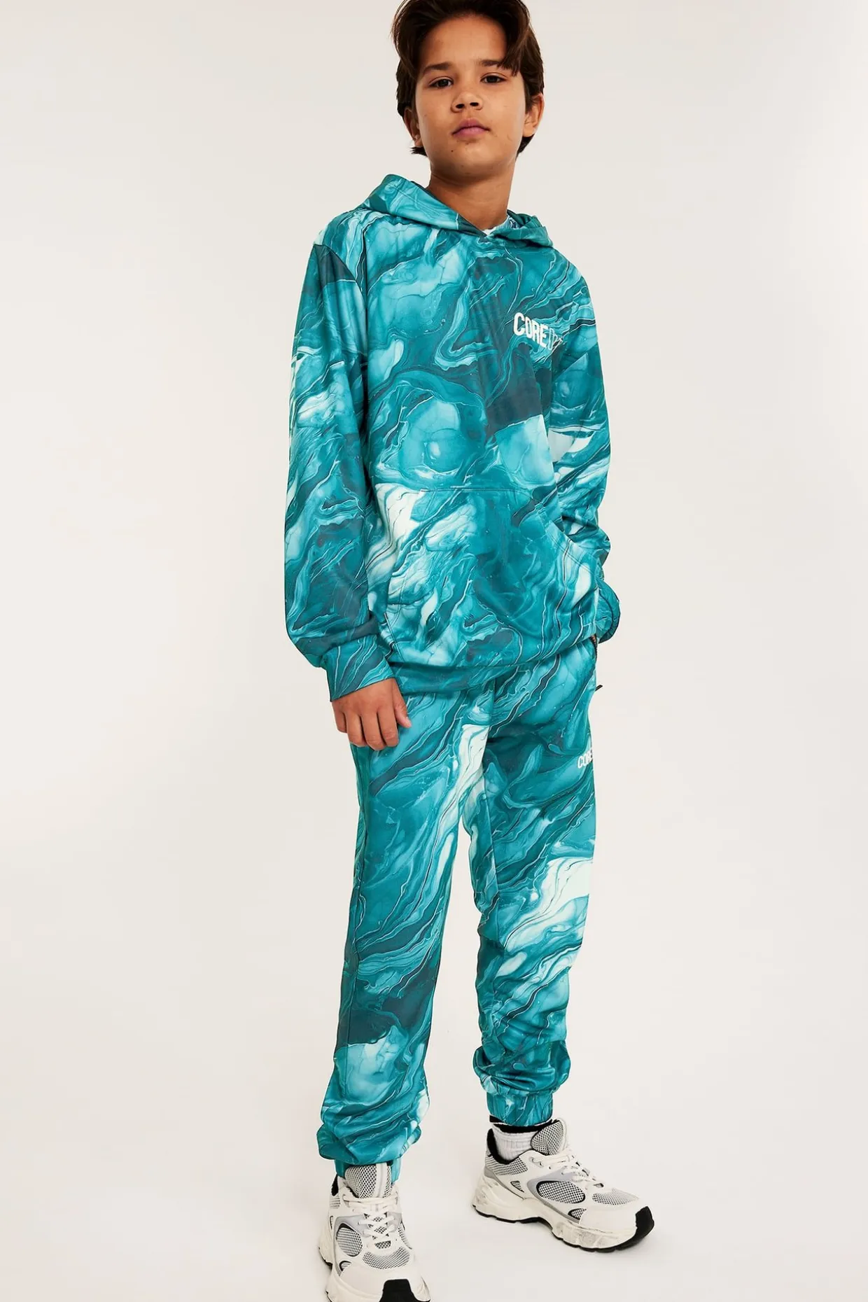 Bluza z kapturem, we wzory, z WCT