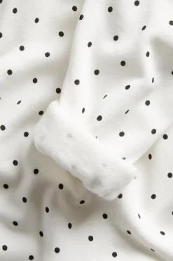 Bluza z kapturem, w kropki