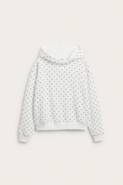 Bluza z kapturem, w kropki