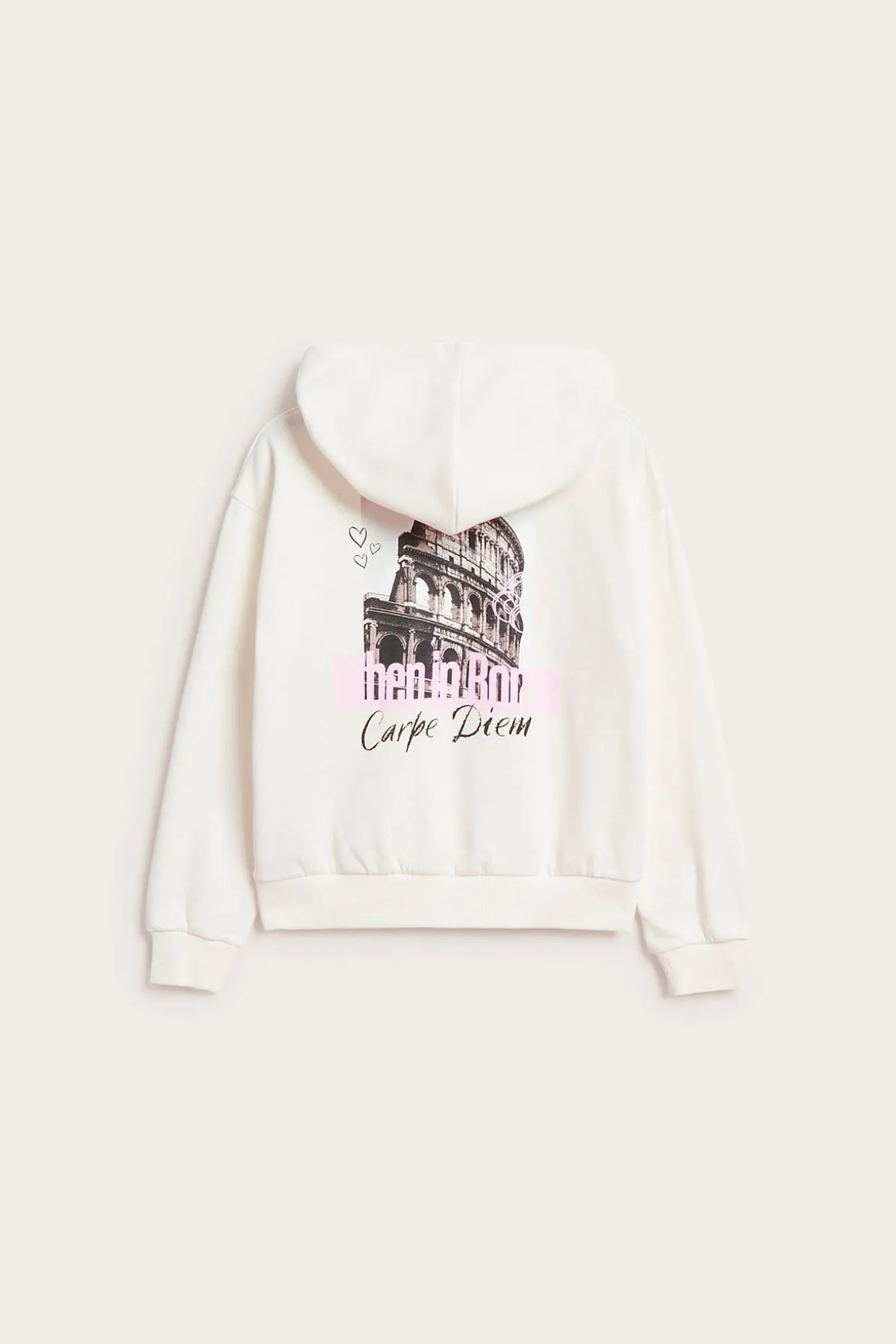 Bluza z kapturem, z nadrukiem