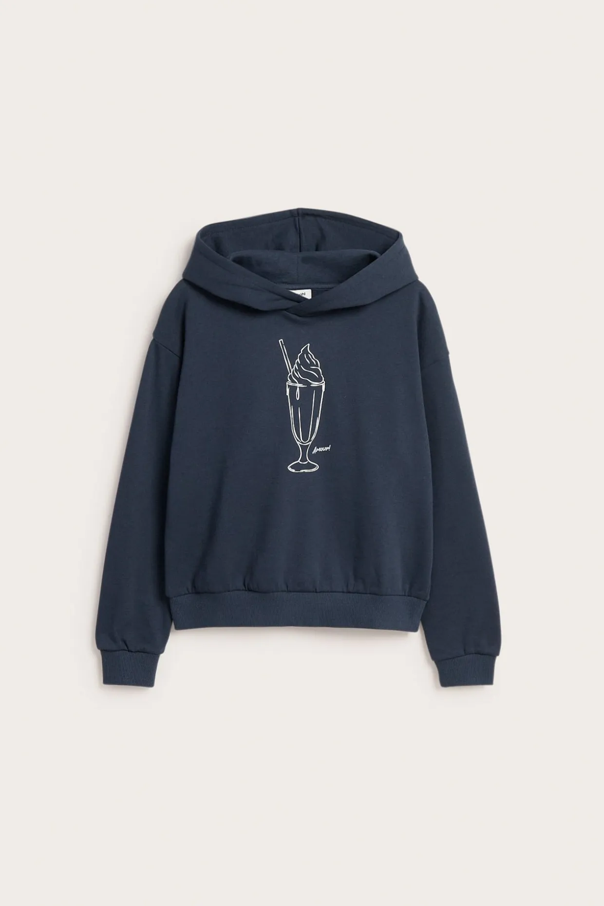 Bluza z kapturem, z nadrukiem