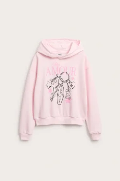 Bluza z kapturem, z nadrukiem przedstawiającym pęk kluczy