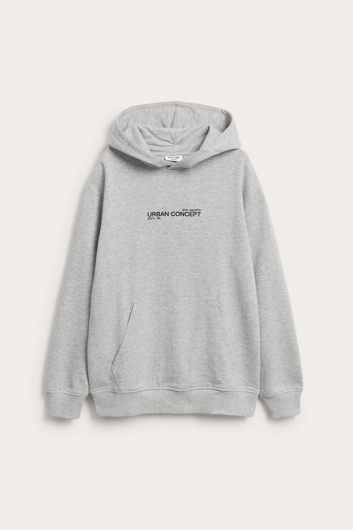 Bluza z kapturem, z nadrukowanym napisem