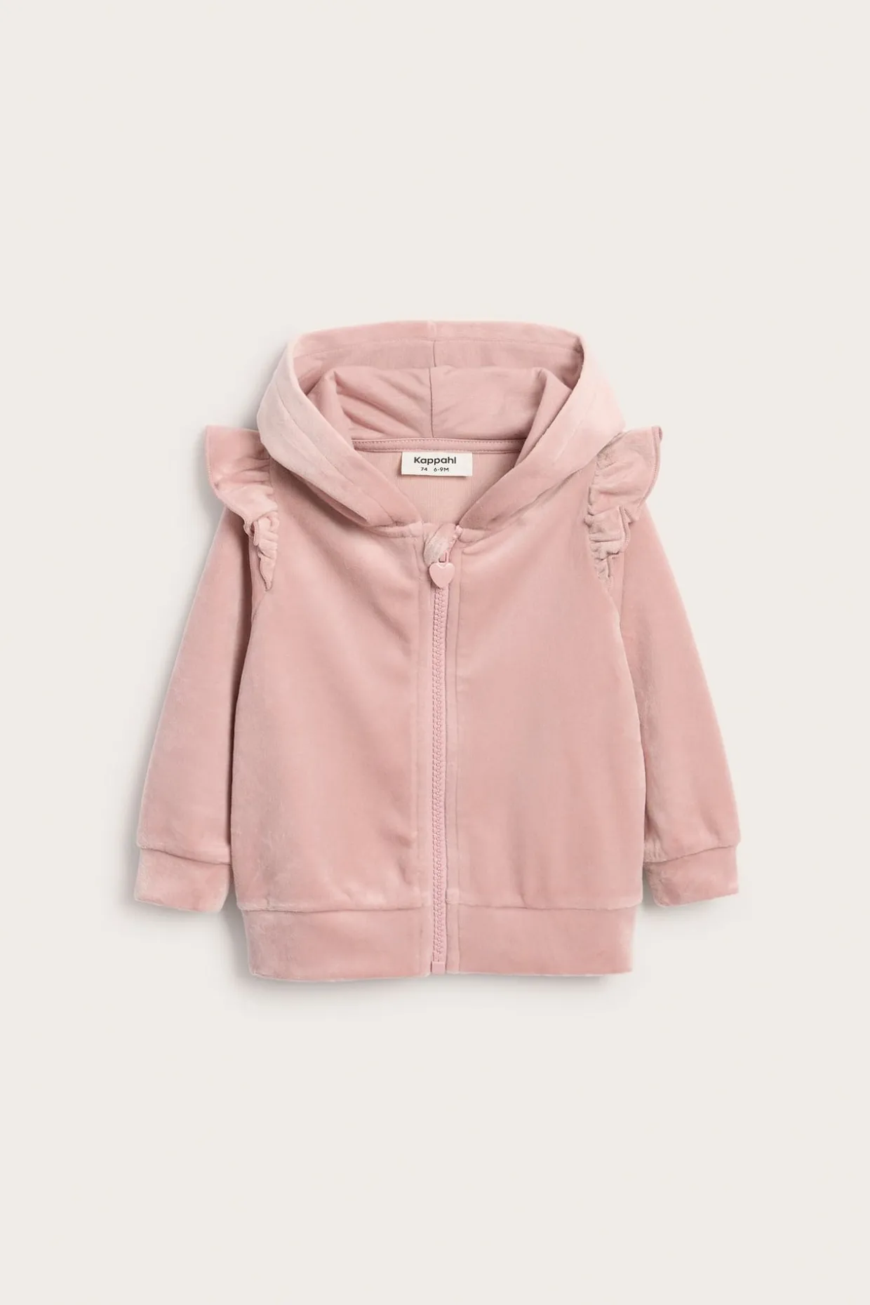 Bluza z kapturem, z weluru