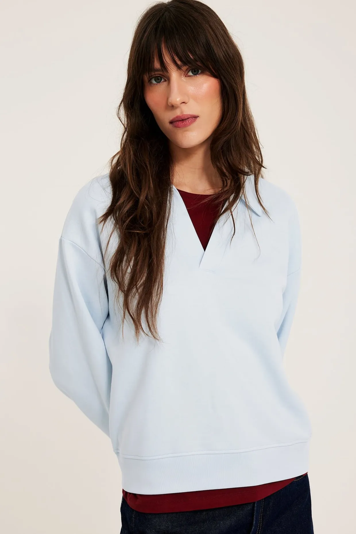 Bluza z kołnierzem