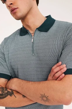 Bluza z krótkimi rękawami i zamkiem błyskawicznym
