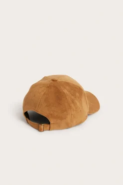 Czapka z daszkiem, z imitacji zamszu