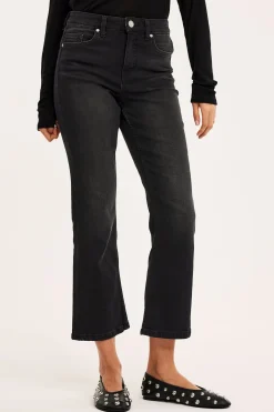 Dżinsy cropped flare regular waist