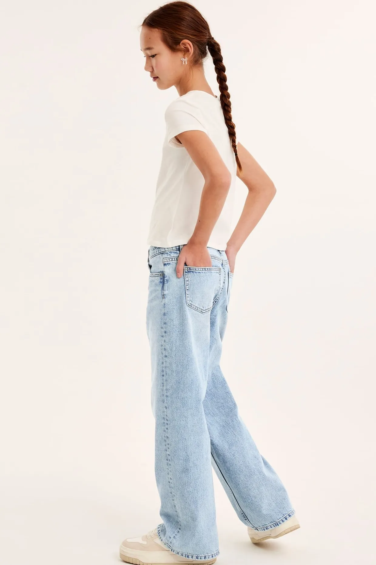 Dżinsy loose low waist