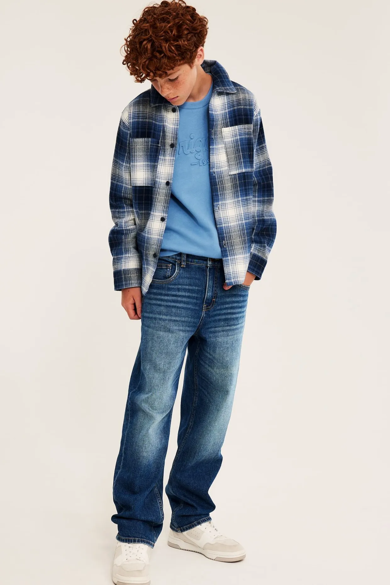 Dżinsy loose mid waist