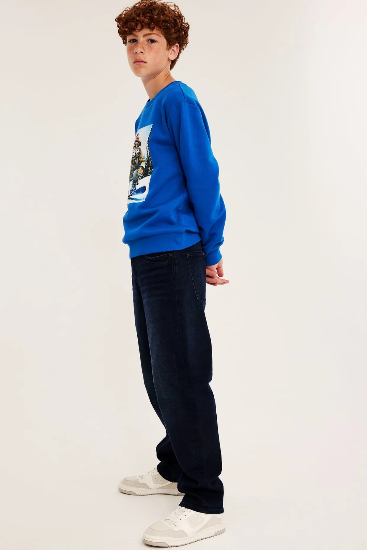 Dżinsy loose mid waist