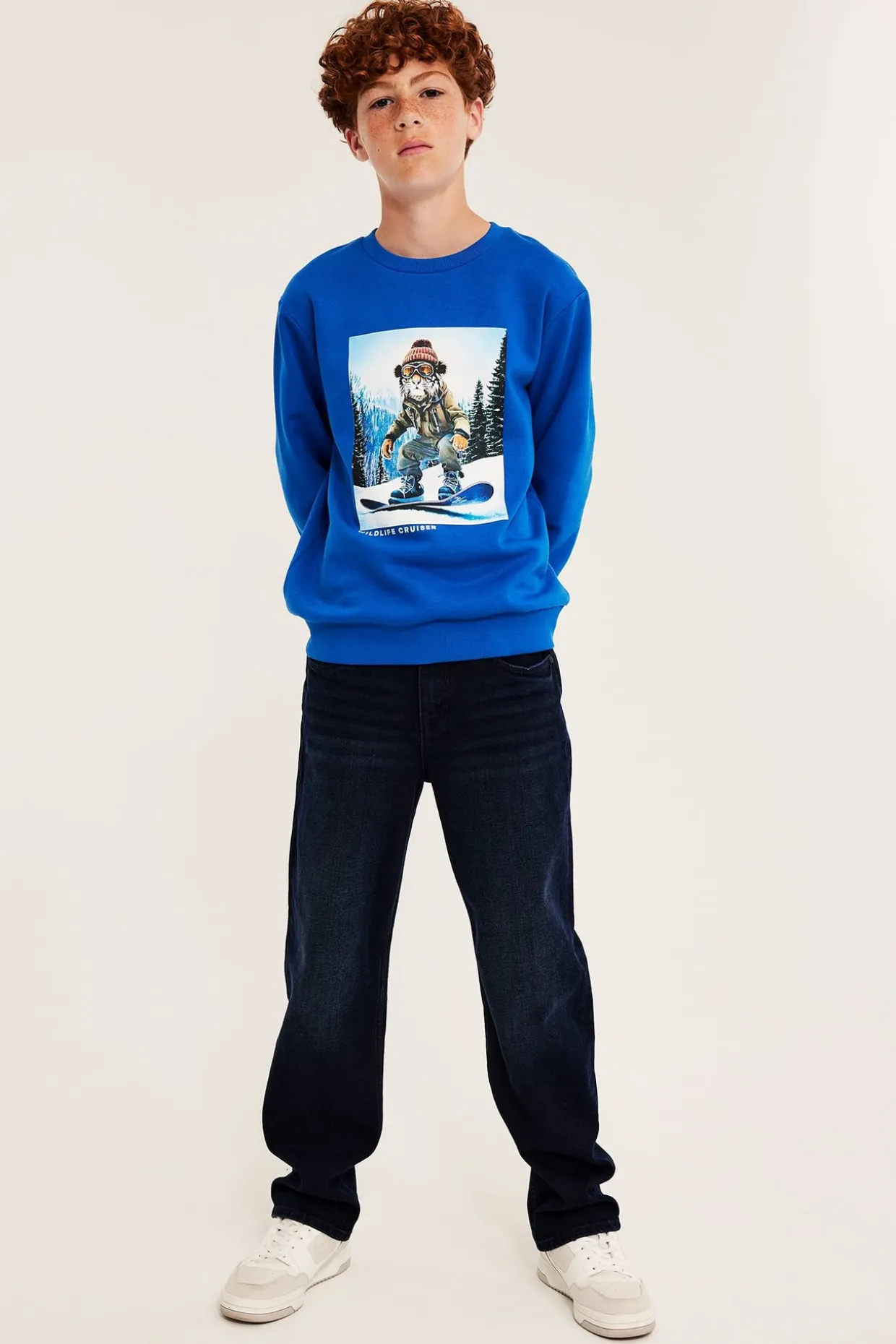 Dżinsy loose mid waist