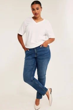 Dżinsy slim high waist