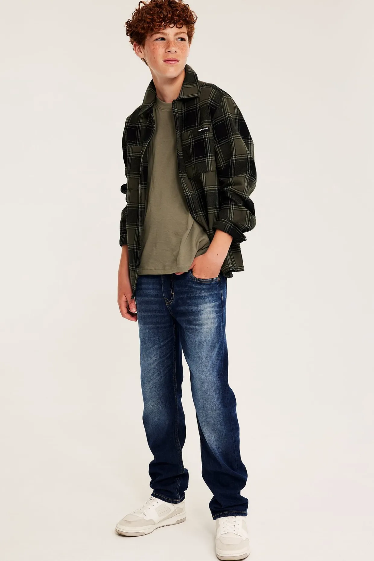 Dżinsy straight mid waist