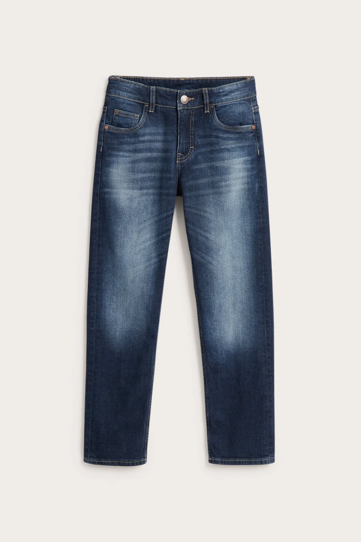 Dżinsy straight mid waist