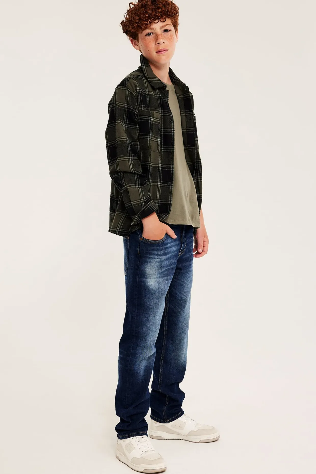 Dżinsy straight mid waist