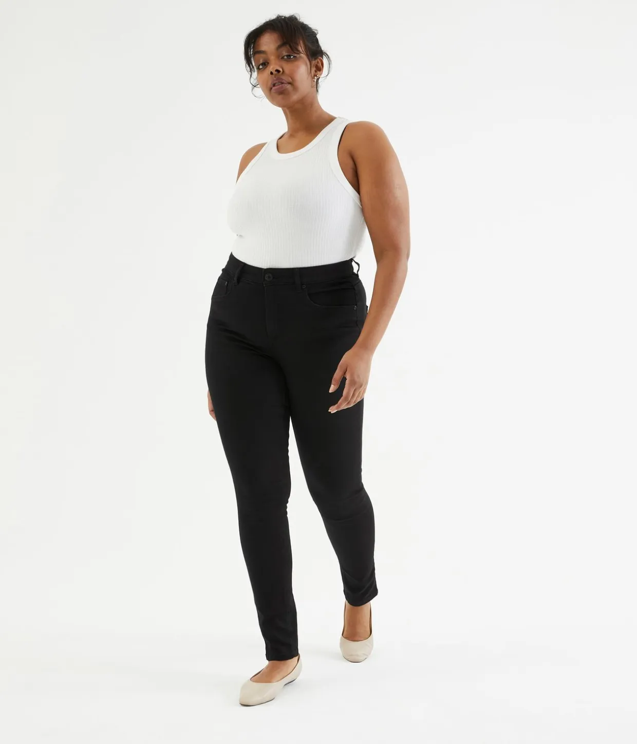 Dżinsy super slim high waist