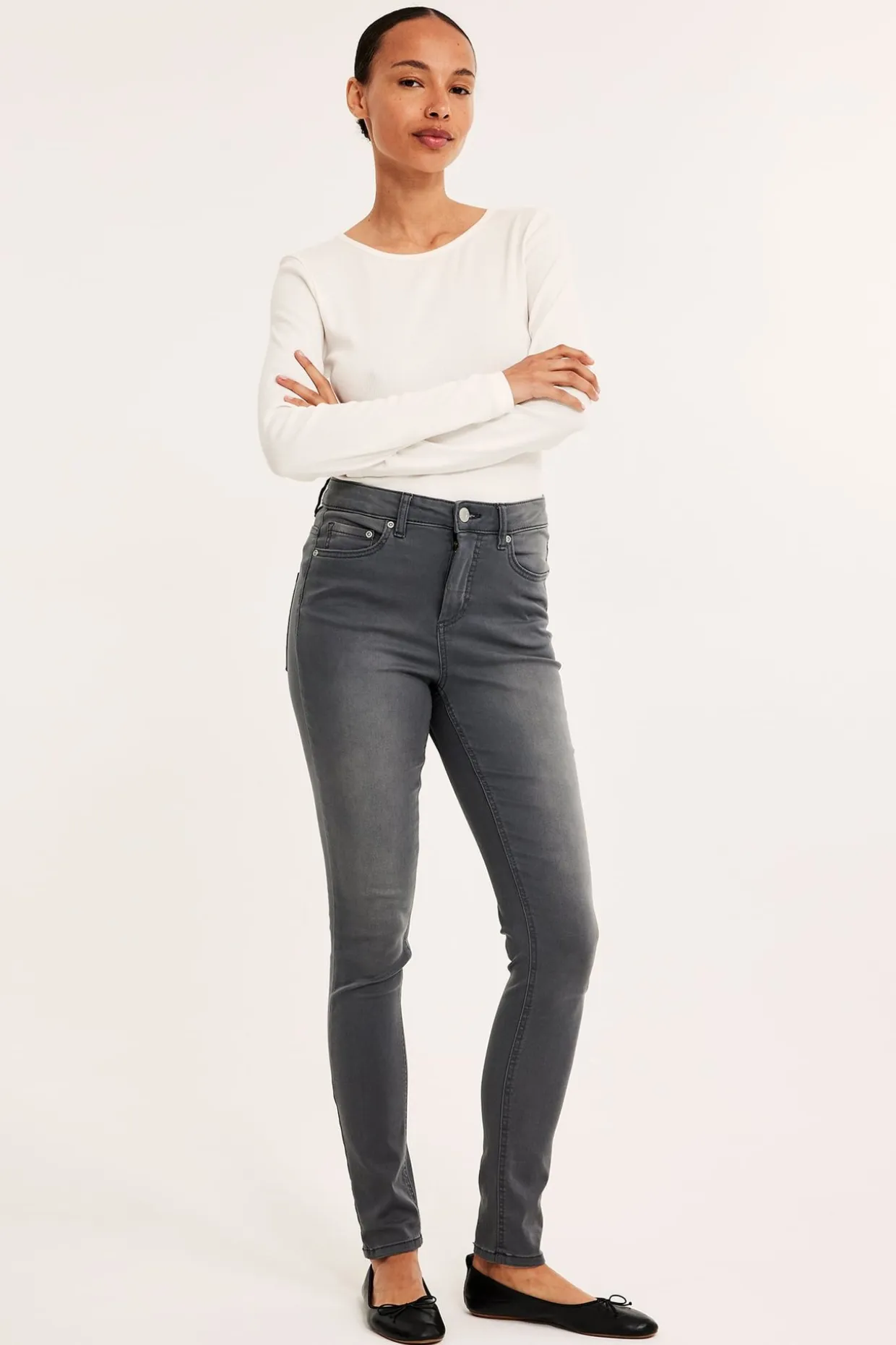 Dżinsy super slim high waist