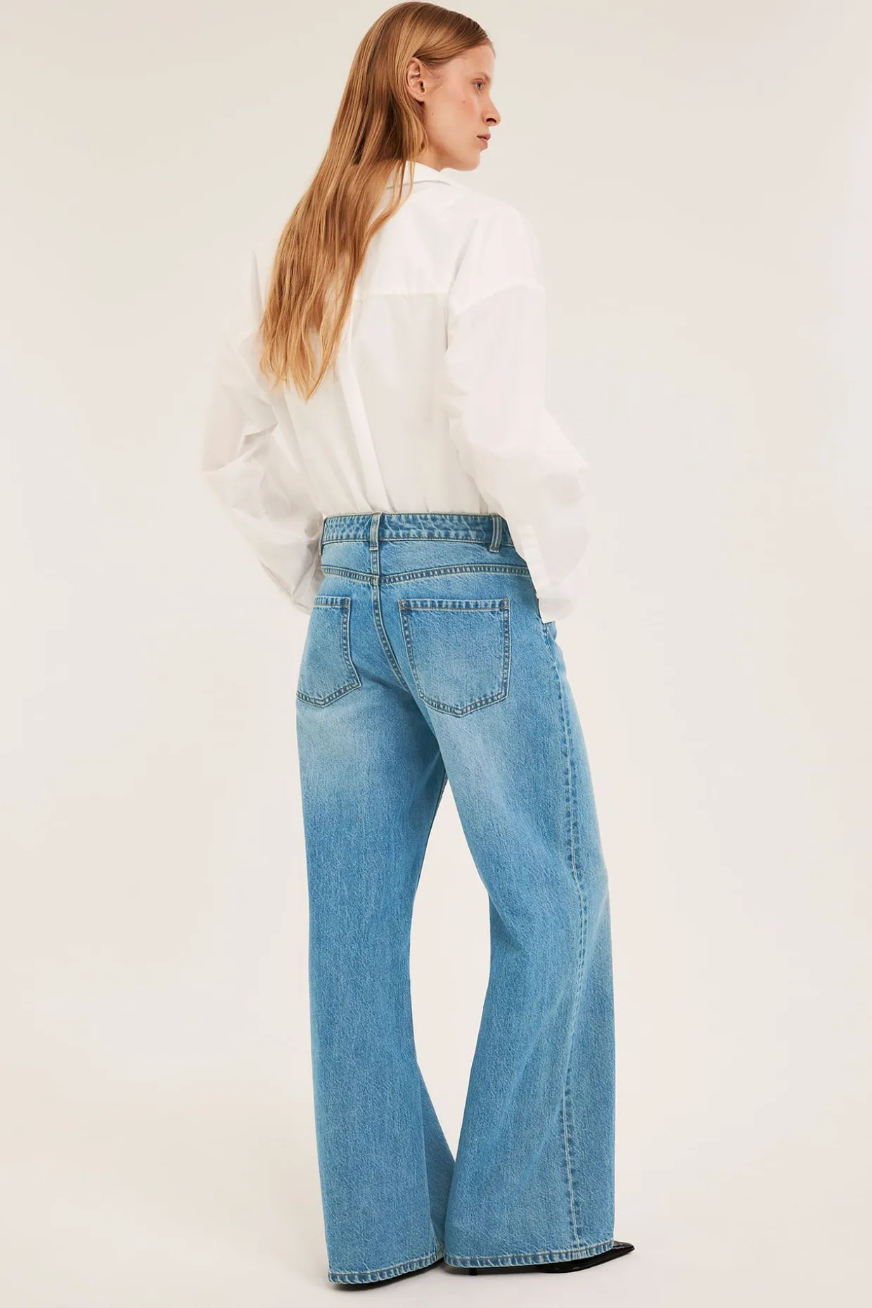 Dżinsy wide high waist