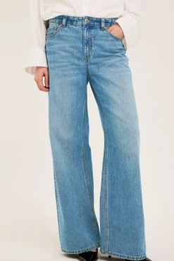 Dżinsy wide high waist
