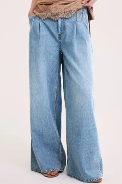 Dżinsy wide high waist