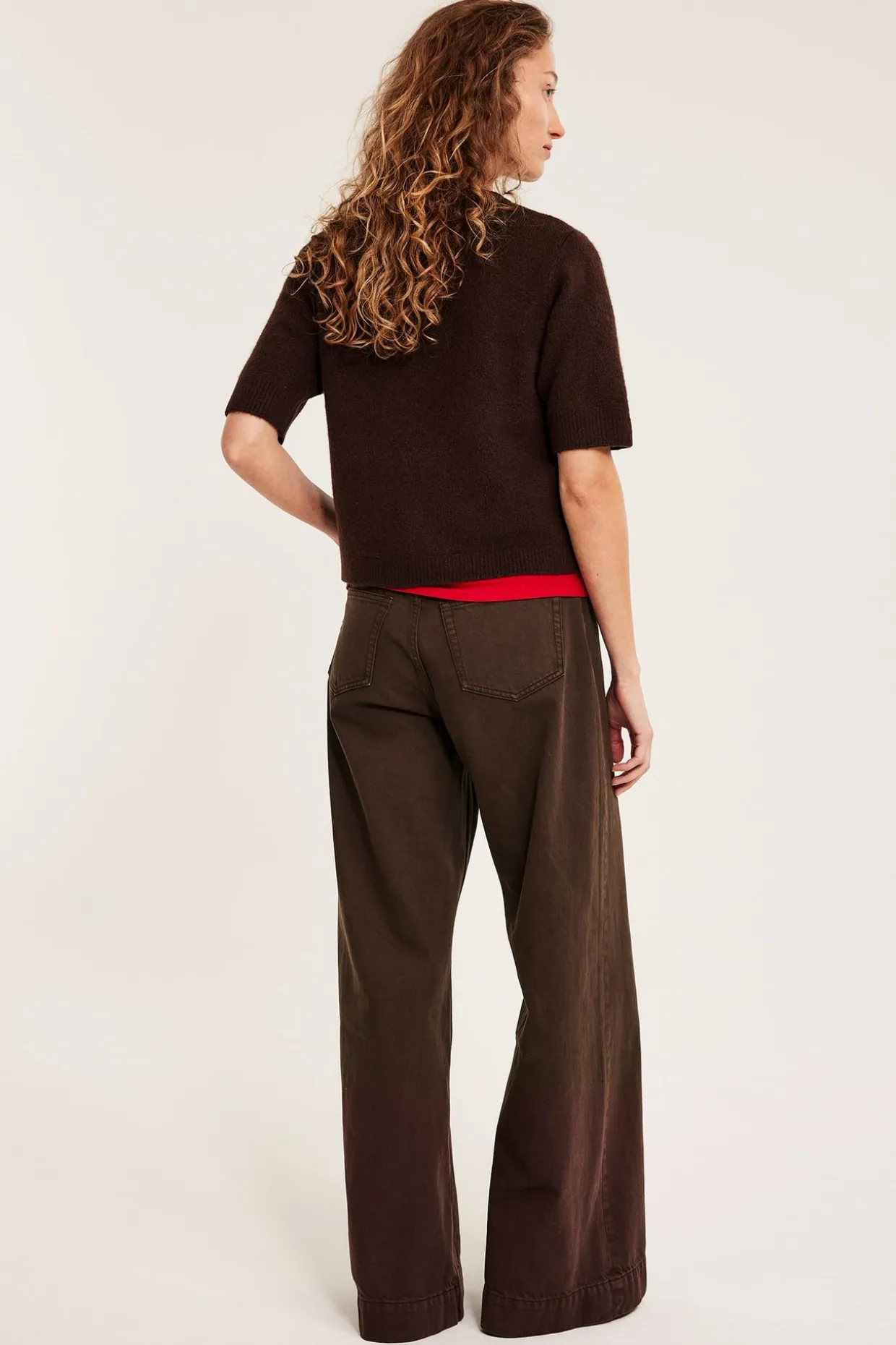 Dżinsy wide high waist