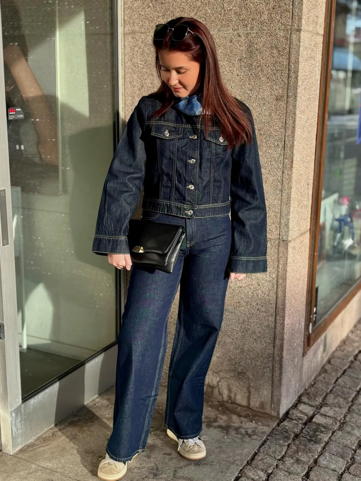 Dżinsy wide high waist