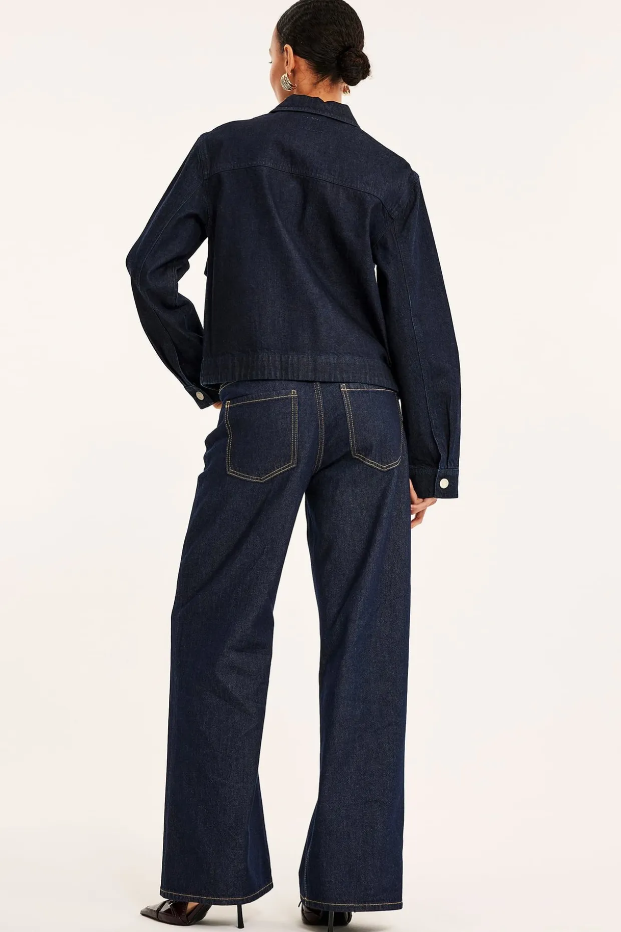 Dżinsy wide high waist