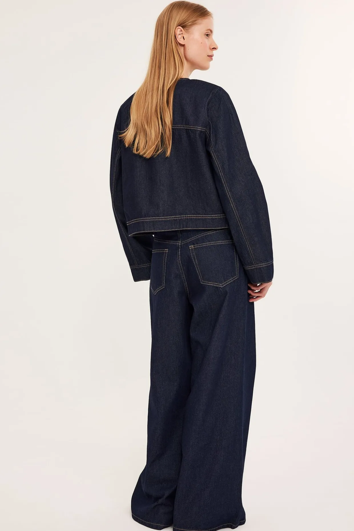 Dżinsy wide high waist