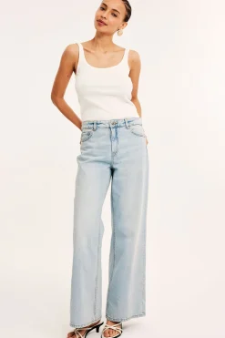 Dżinsy wide high waist