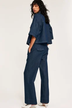 Dżinsy wide high waist