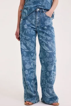 Dżinsy wide high waist