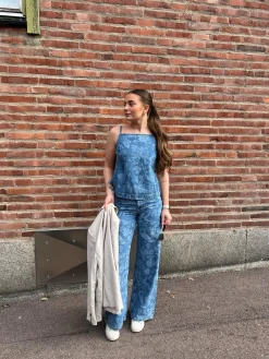 Dżinsy wide high waist