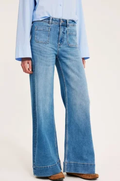 Dżinsy wide high waist