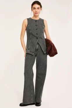 Dżinsy wide high waist