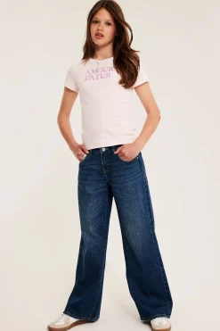 Dżinsy wide low waist