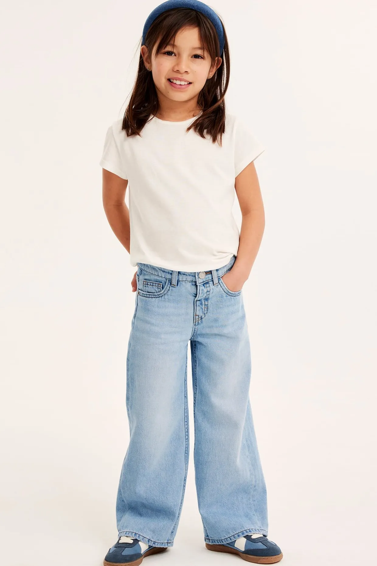 Dżinsy wide mid waist