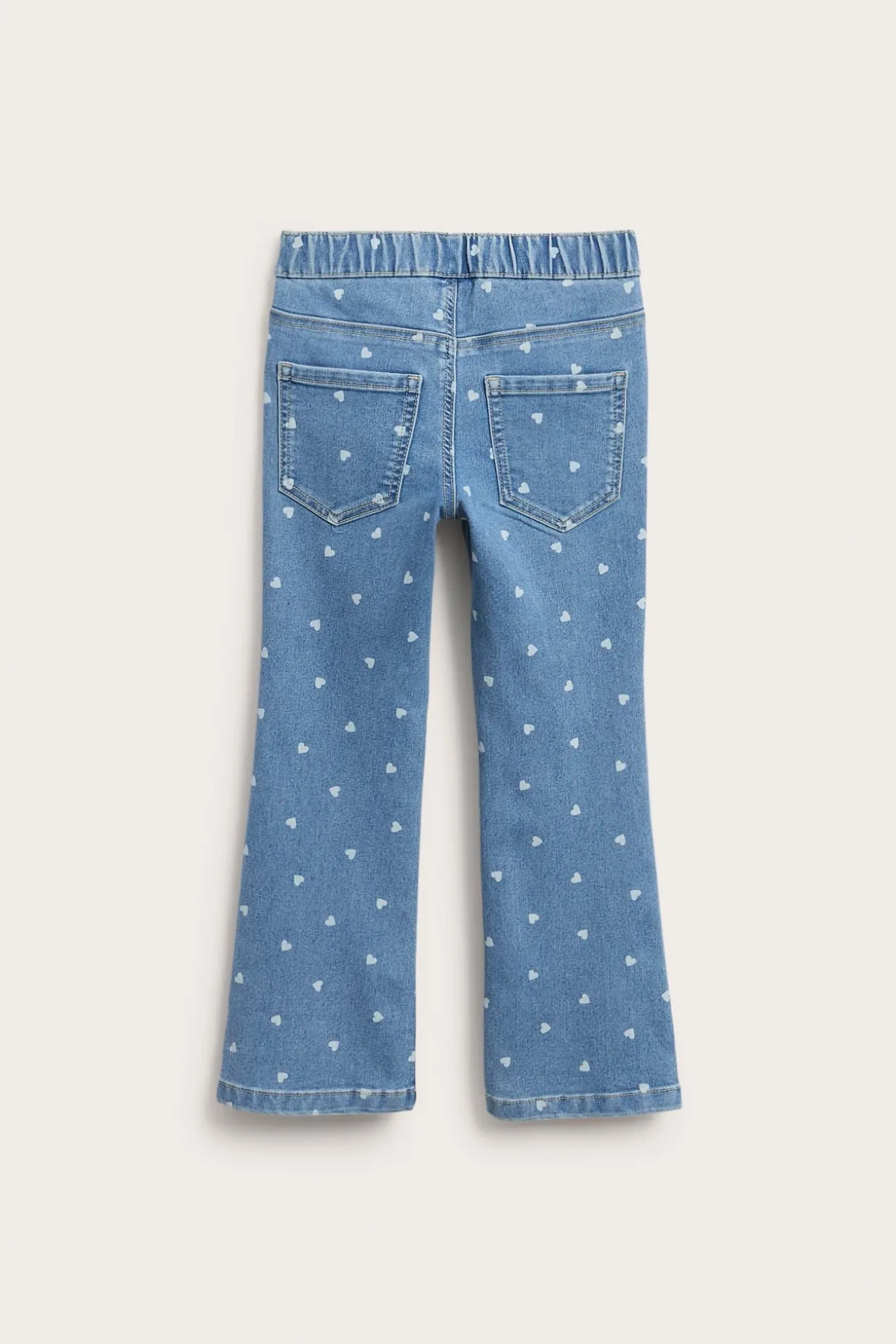 Jegginsy we wzory, o kroju bootcut