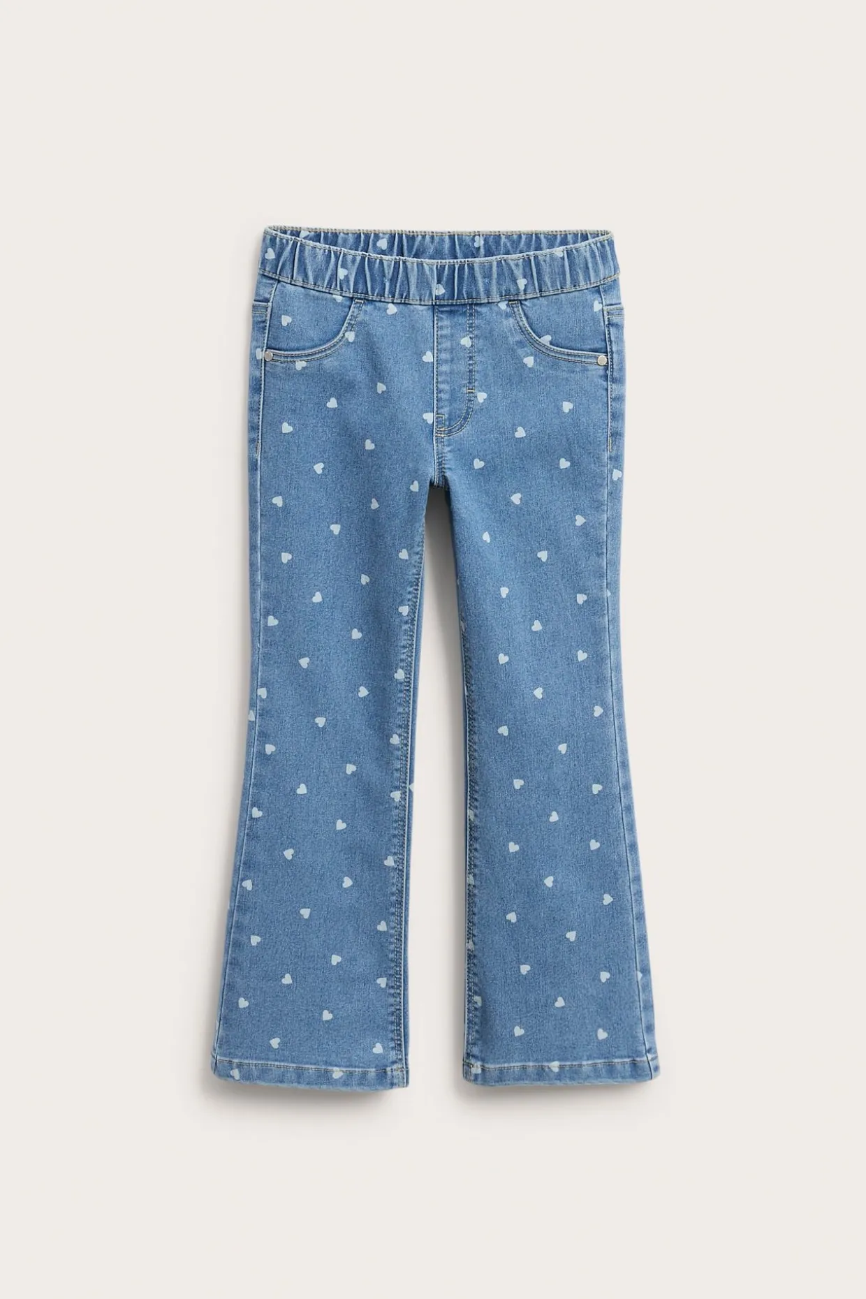Jegginsy we wzory, o kroju bootcut