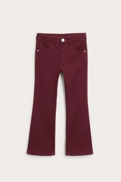 Kolorowe dżinsy z twillu, model bootcut