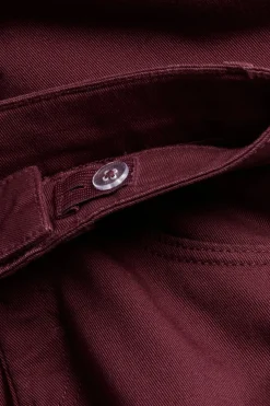 Kolorowe dżinsy z twillu, model bootcut