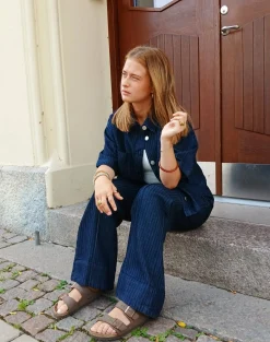 Koszula z wzorem w jodełkę, z krótkimi rękawami