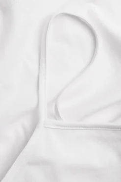 Koszulka bawełniana na wąskich ramiączkach