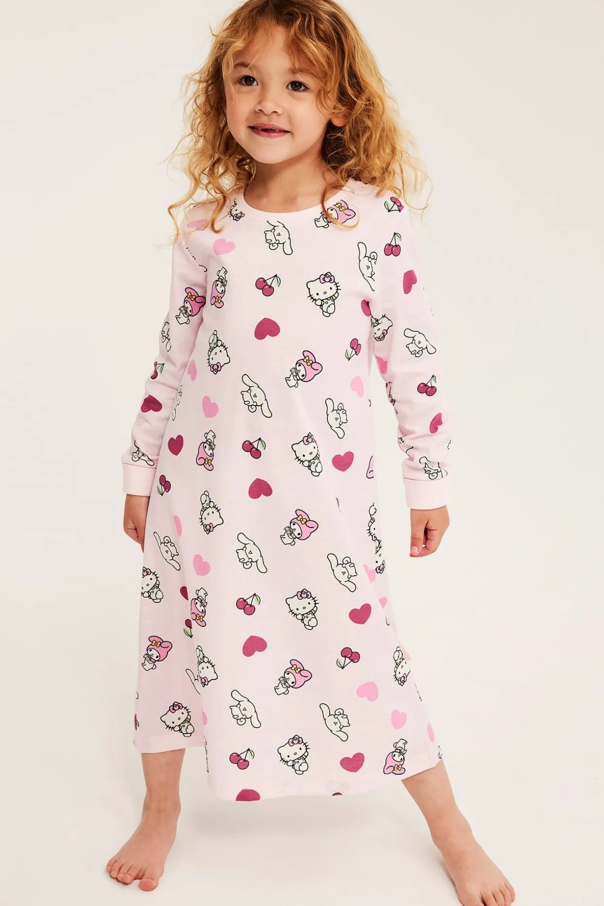 Koszulka nocna z bawełnianej dzianiny, z Hello Kitty
