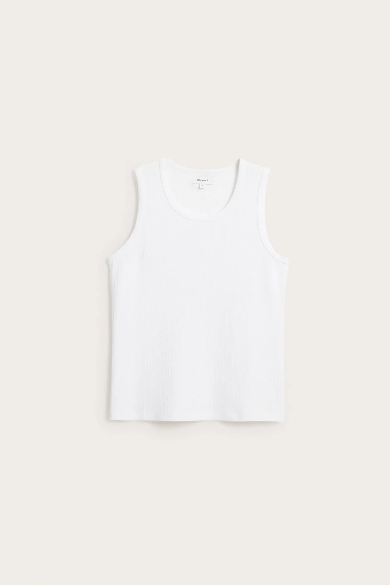 Koszulka z dzianiny pointelle, o kroju slim fit