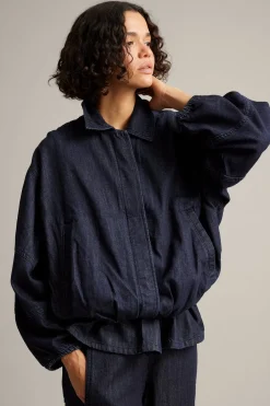 Kurtka typu bluzon z denimu